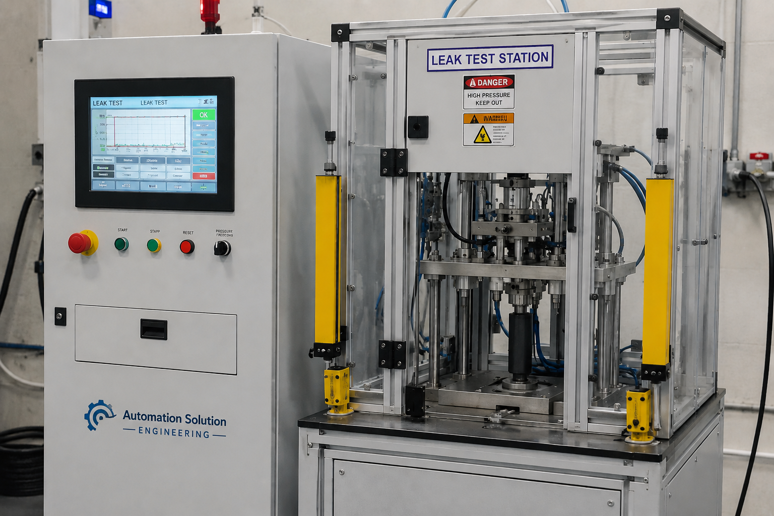 Leak Test Station SPM Machine – Automation Solution Engineering